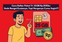 Cara Daftar Paket Tri 25 GB Rp 35 Ribu